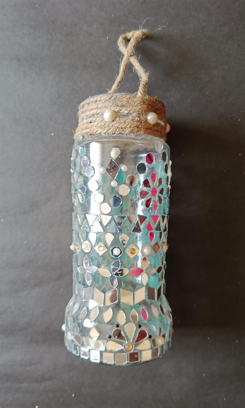 Lampshade with mirror-Best out of waste by Divyam singla(6-C)